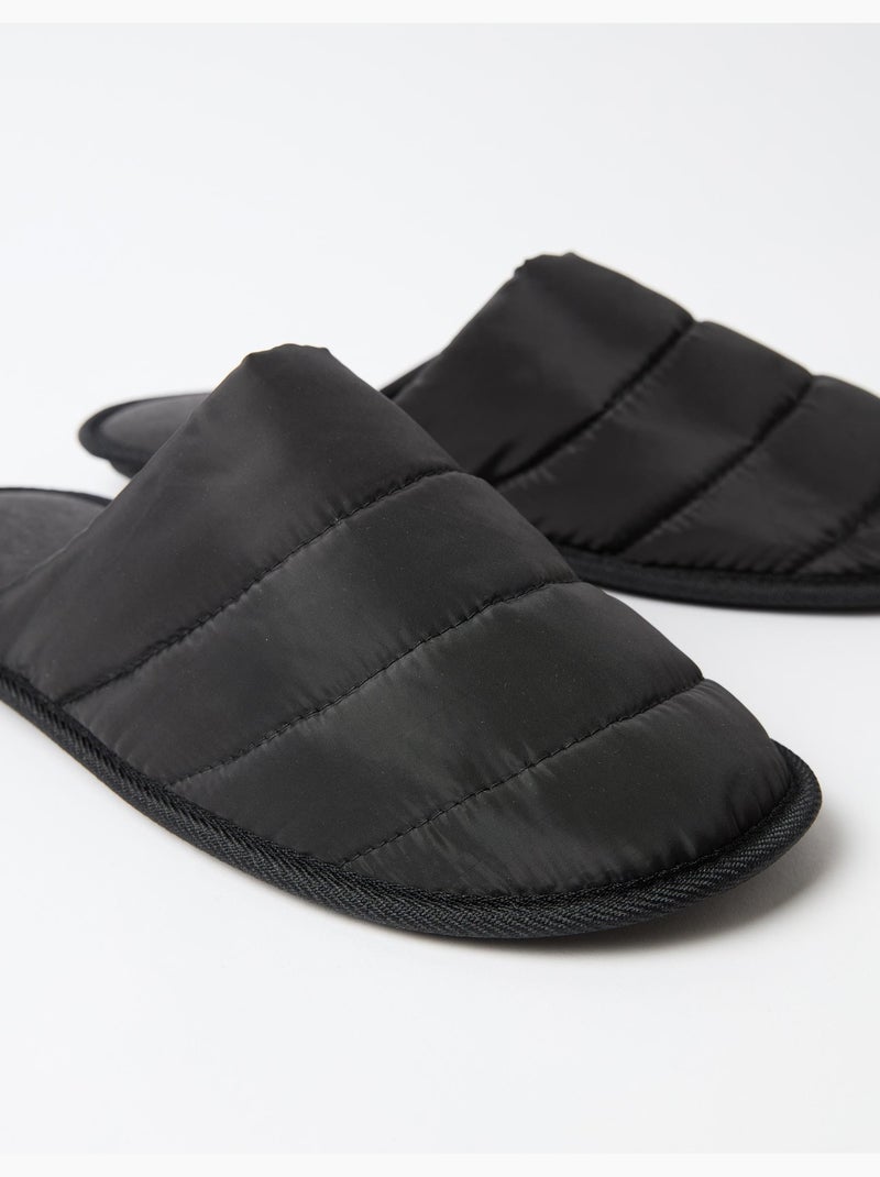 Pantoufles rembourrées pour chambre, mo fashion Noir - Kiabi