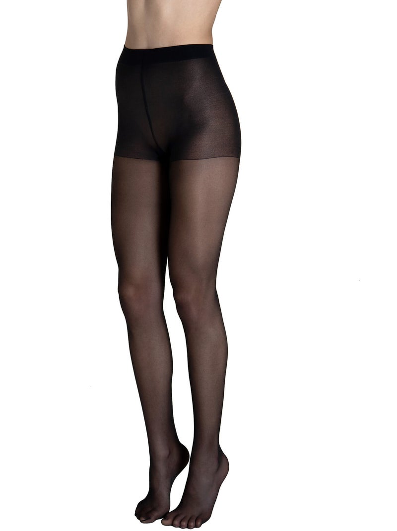 Panty 20 den klassiek basic Zwart - Kiabi