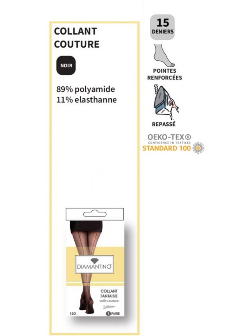 Panty Dames Comfort en Sterkte DIAMANTINO - Set van 3 Multicolor - Kiabi
