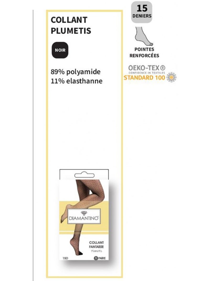 Panty Dames Comfort en Sterkte DIAMANTINO - Set van 3 Multicolor - Kiabi