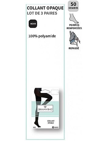 Panty Dames Comfort en Sterkte DIAMANTINO - Set van 3