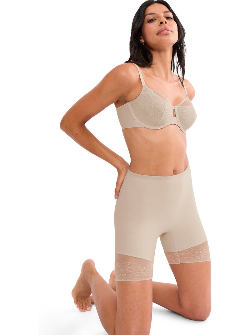 Panty mi-cuisse comfort contour Beige - Kiabi