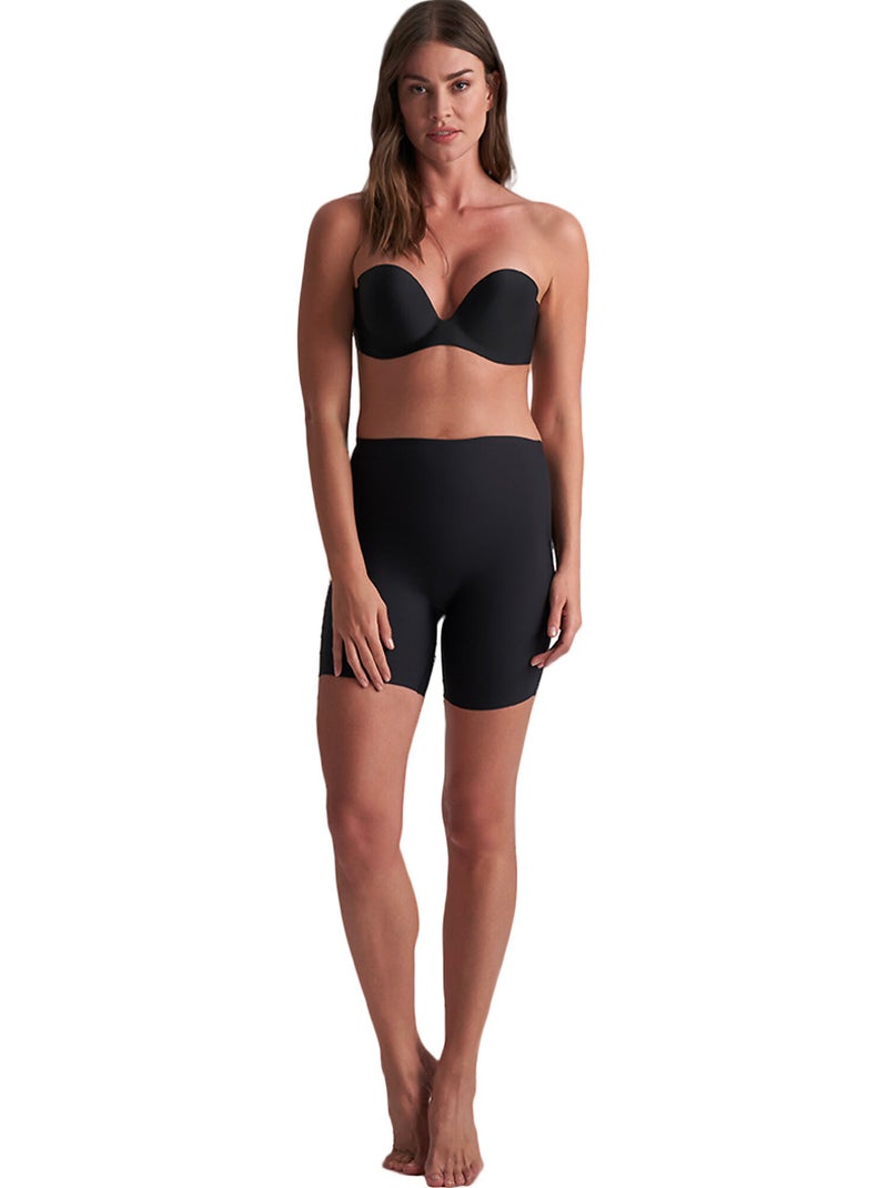 Panty short hauteur moyenne à dos bas shapewear Noir - Kiabi