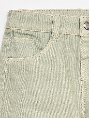 Paperbag broek van katoentwill