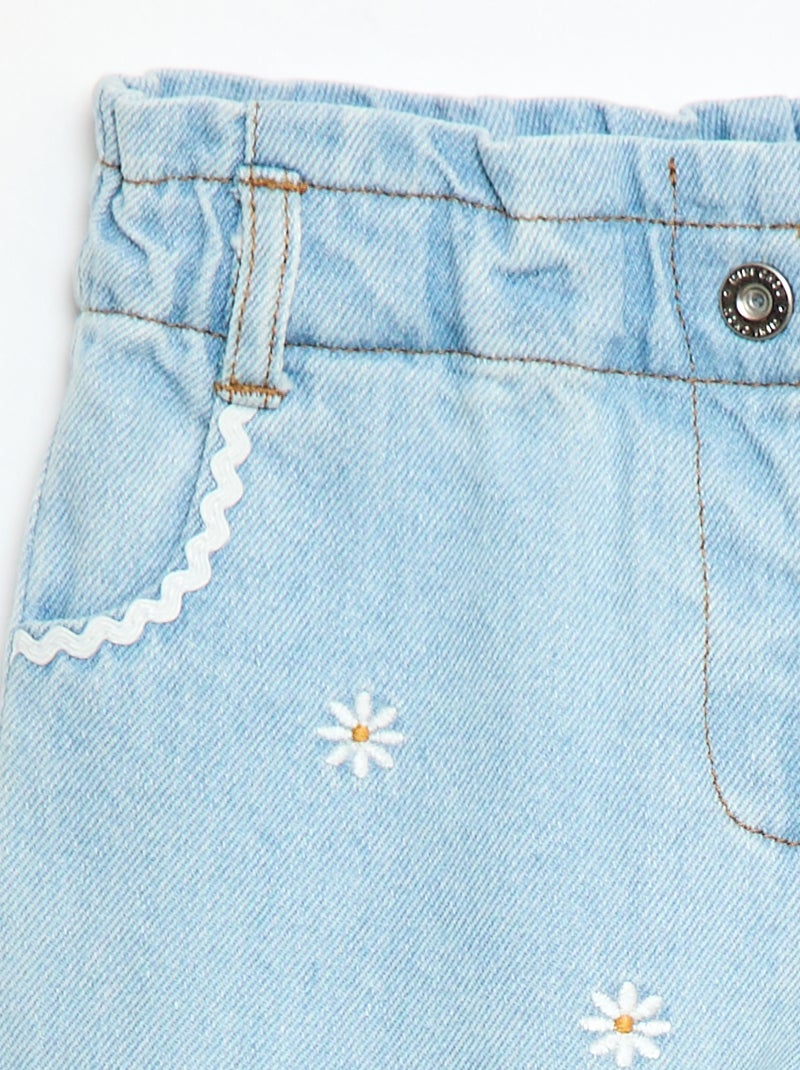 Paperbag jeans Blauw - Kiabi