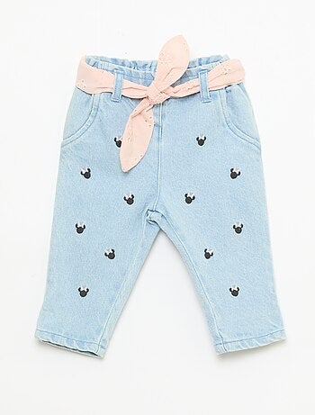 Paperbag jeans met 'Minnie'-motief 'Disney'