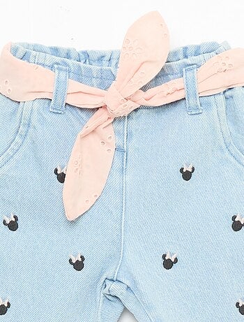 Paperbag jeans met 'Minnie'-motief 'Disney'