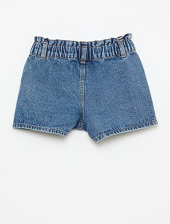 Paperbag jeansshort