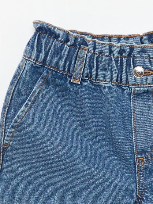 Paperbag jeansshort - Kiabi