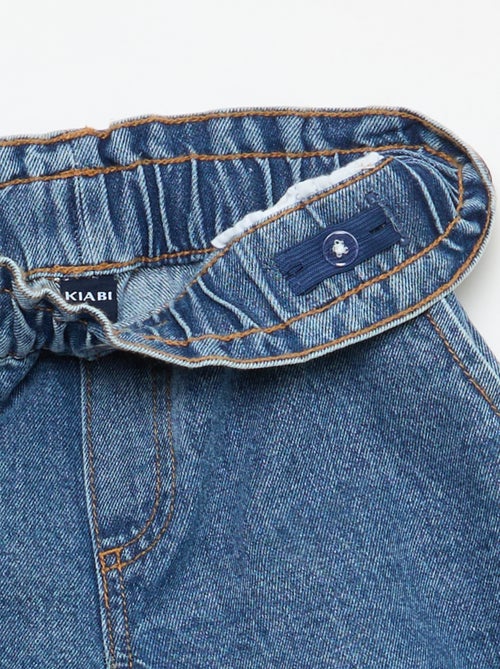 Paperbag jeansshort - Kiabi