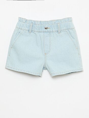 Paperbag jeansshort