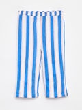Paperbagbroek met gestreept motiefje BLAUW - Kiabi