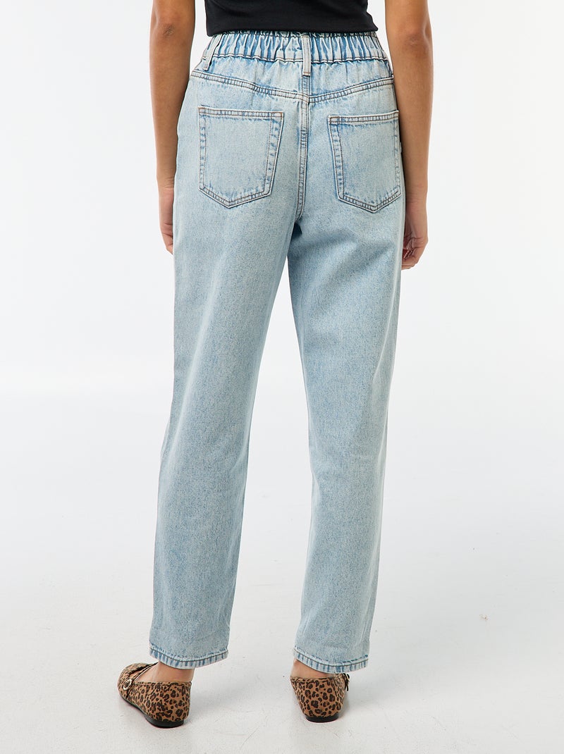 Paperbagjeans BLAUW - Kiabi