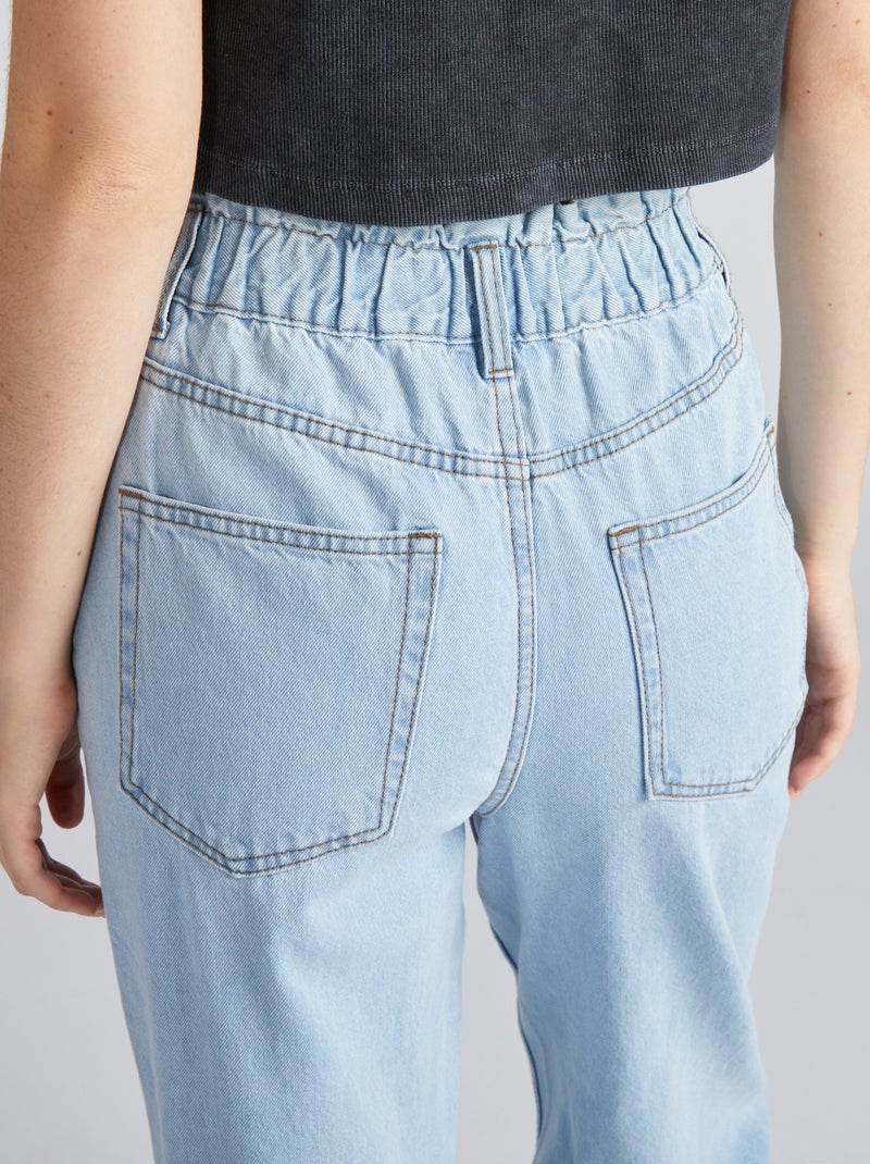 Paperbagjeans BLAUW - Kiabi