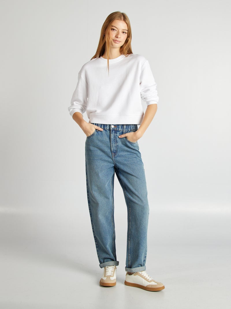 Paperbagjeans BLAUW - Kiabi