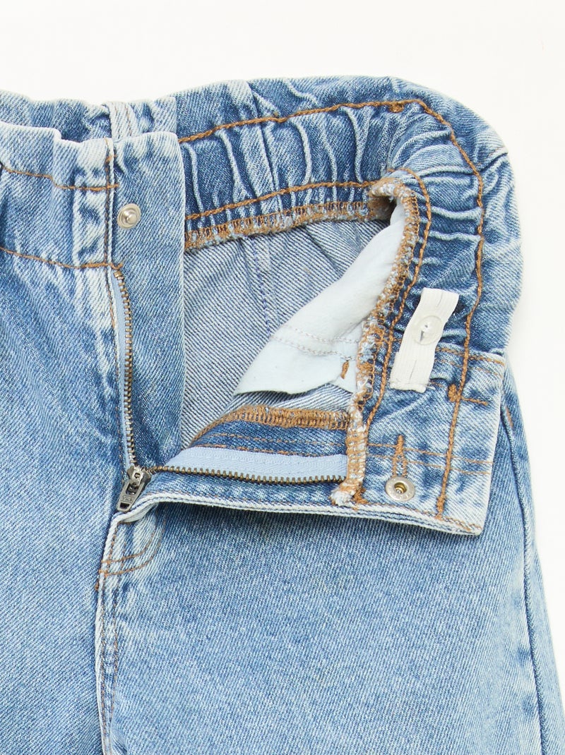 Paperbagjeans BLAUW - Kiabi