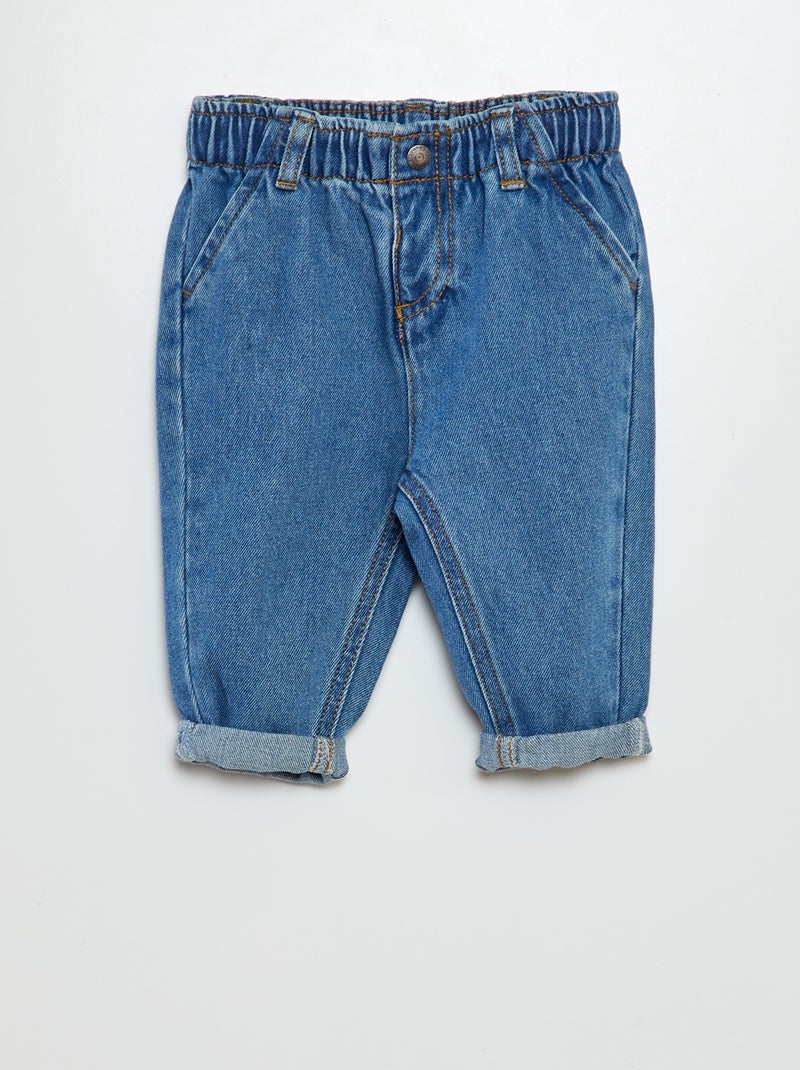 Paperbagjeans BLAUW - Kiabi