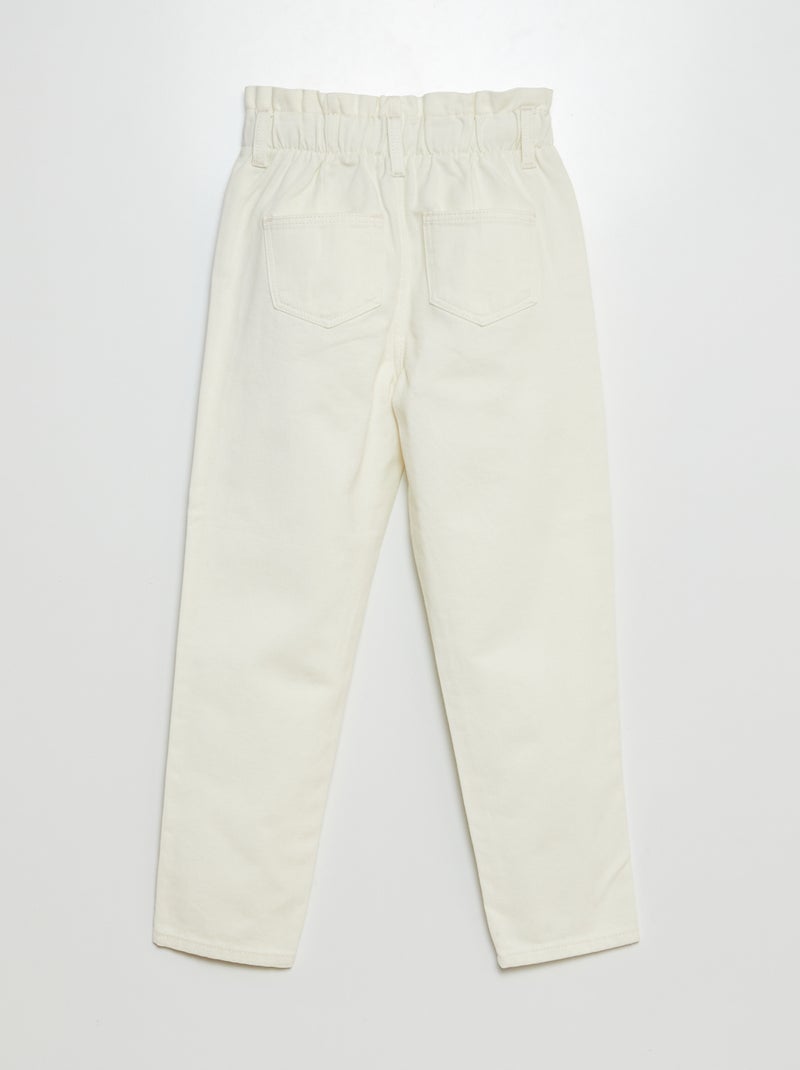 Paperbagjeans WIT - Kiabi