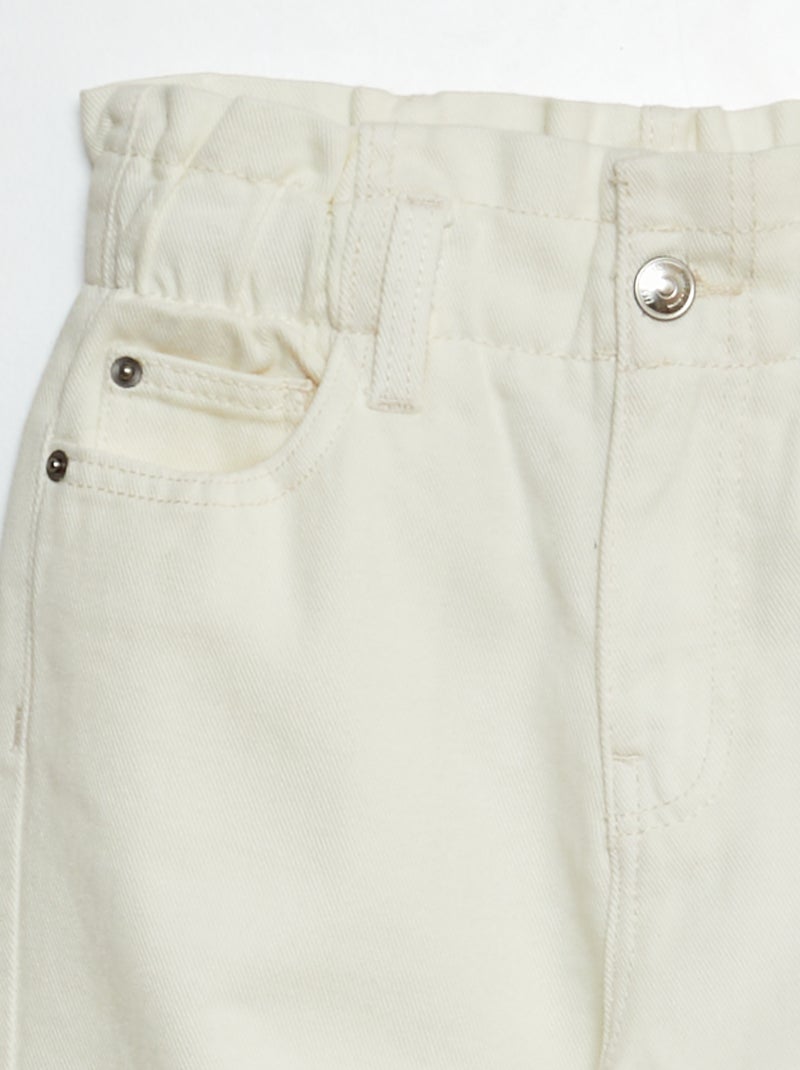 Paperbagjeans WIT - Kiabi