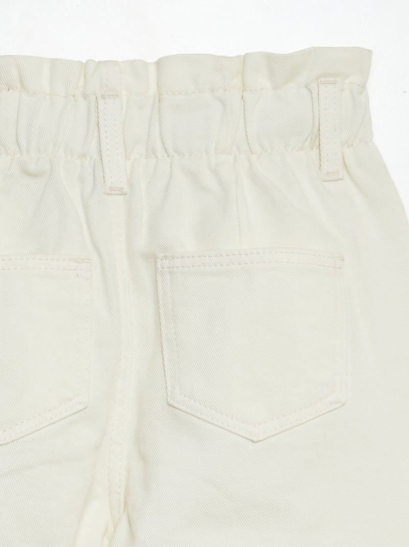 Paperbagjeans WIT - Kiabi