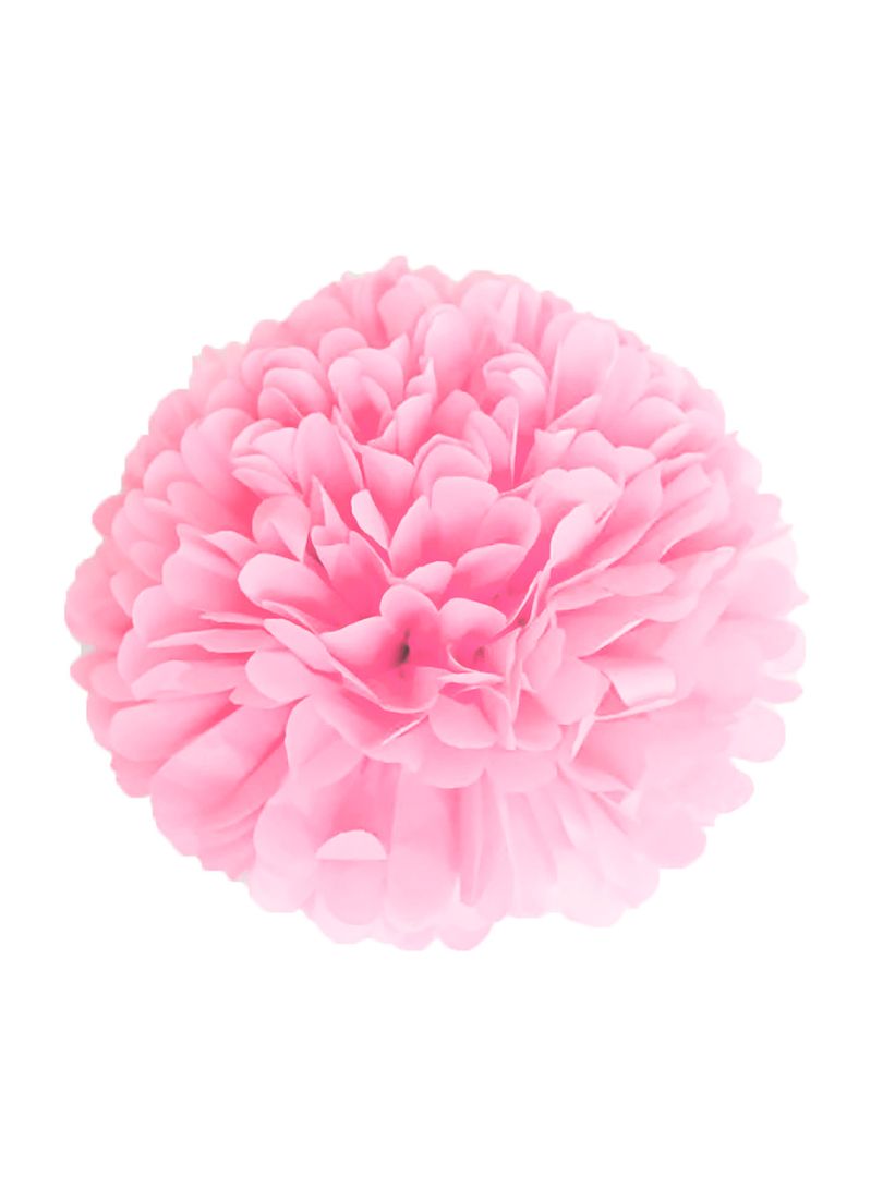 Papieren pompon 15 cm roze - Kiabi