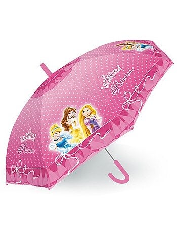 Paraplu kinderen compact 'Disney Princess' 45 cm – handvat droite roze