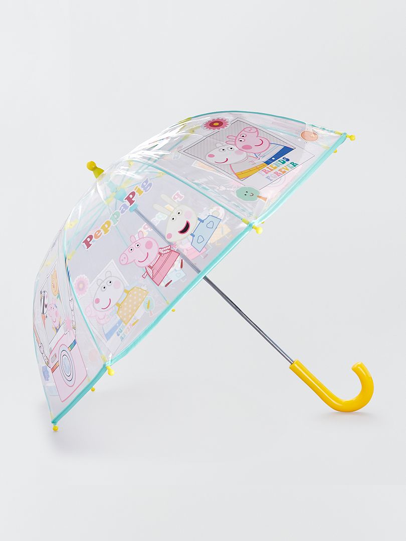 Paraplu van transparant plastic 'Peppa Pig' Beige - Kiabi