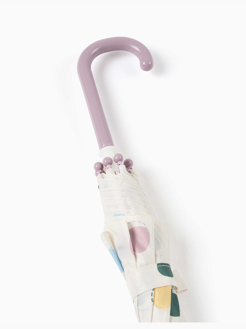 Parapluie automatique avec motif à pois Mauve lilas - Kiabi