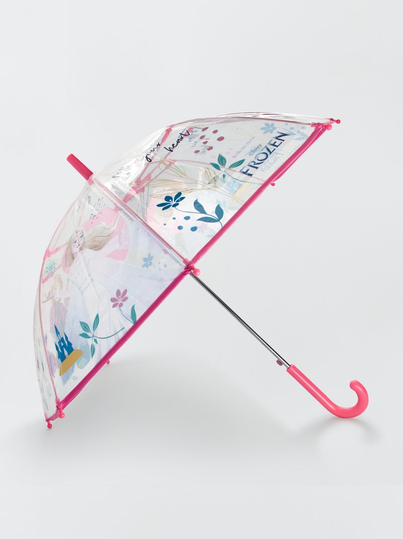 Parapluie Enfant Reine Des Neiges - Anna Elsa Transparent | Sécurité & Léger