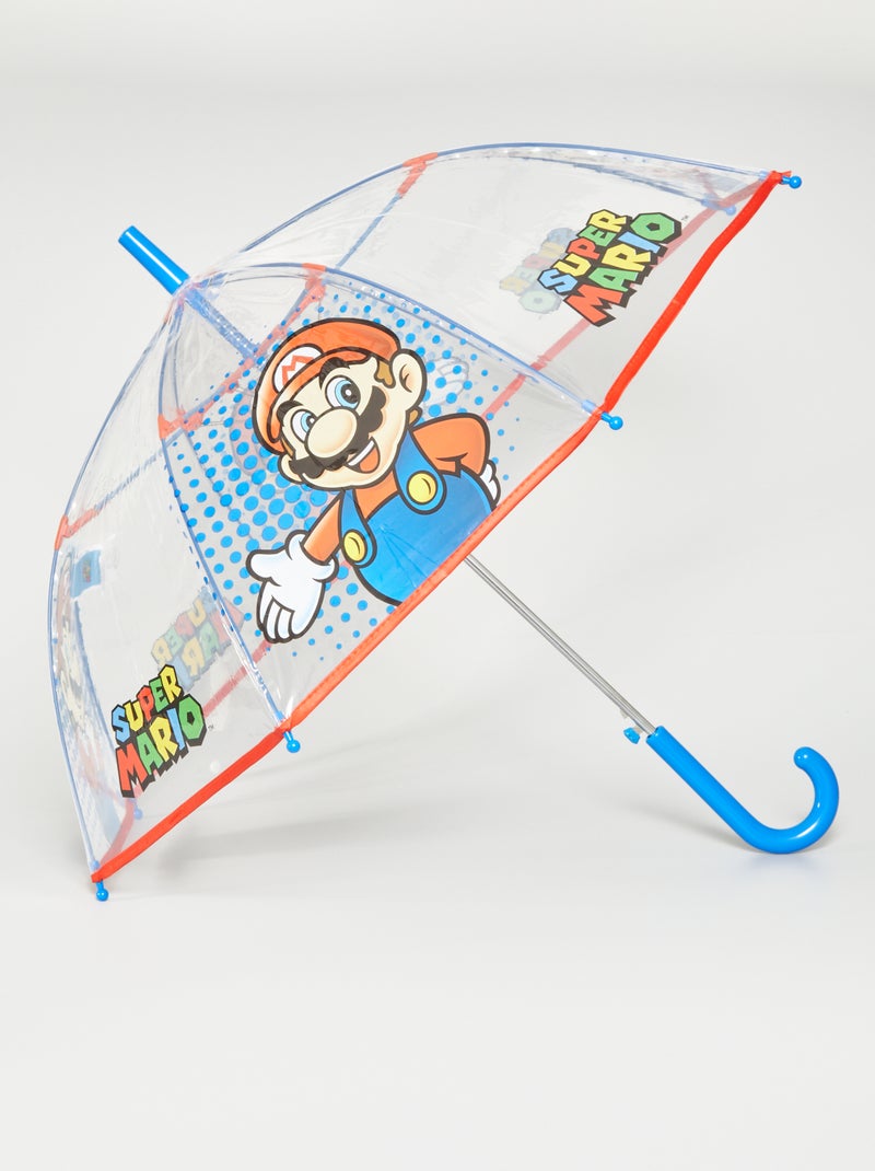 Parapluie 'Mario' Bleu/rouge - Kiabi
