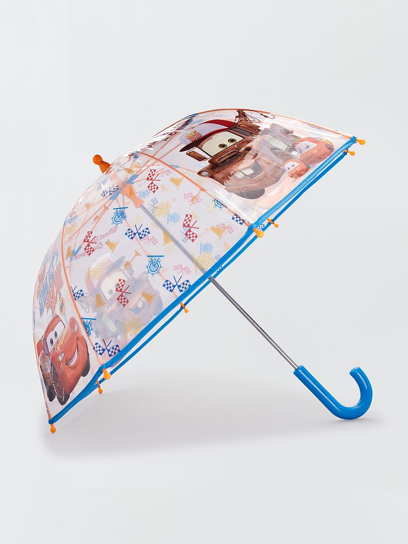 Parapluie transparent 'Cars' bleu - Kiabi