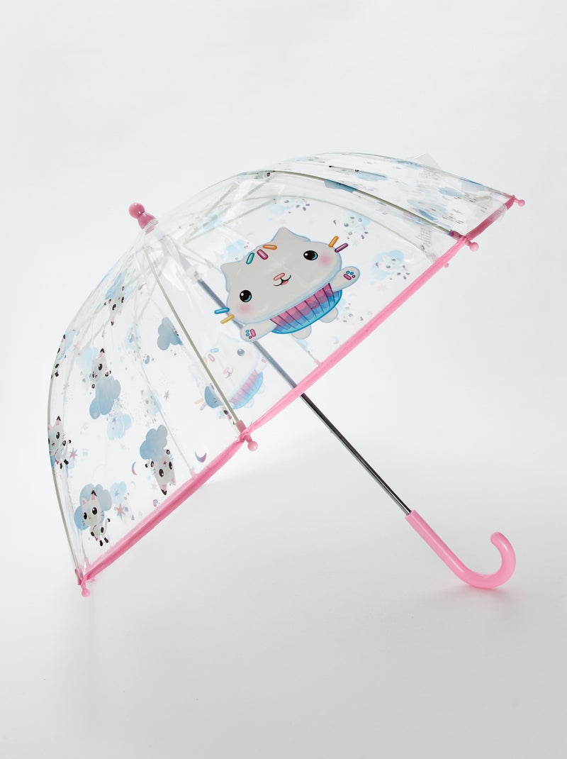 Parapluie transparent 'Gabby et la maison magique' Rose - Kiabi