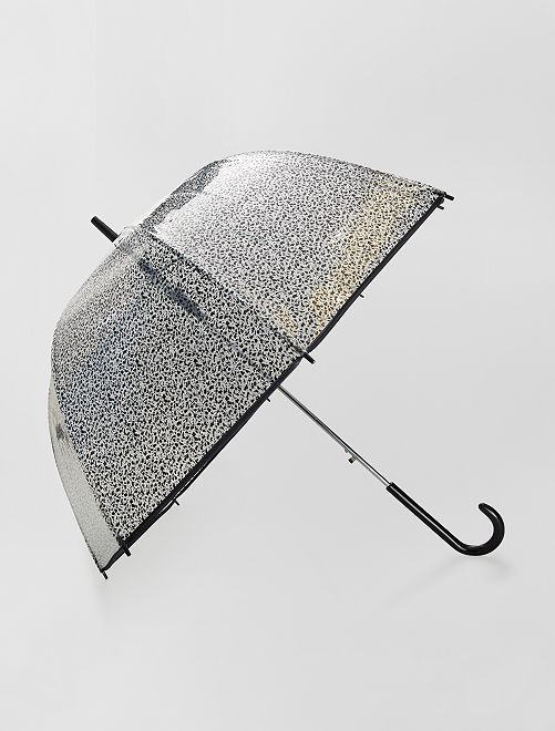 Parapluie transparent imprimé - Kiabi