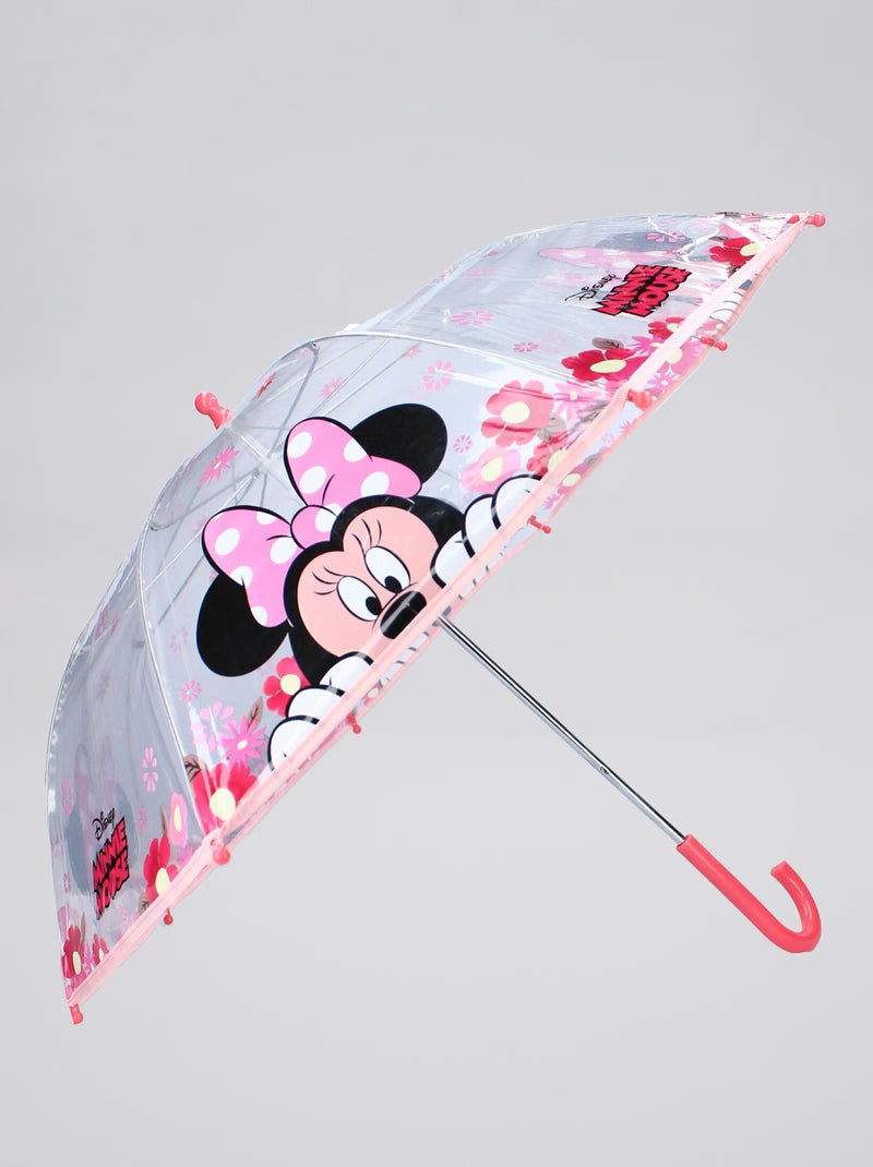 Parapluie transparent 'Minnie' rose - Kiabi