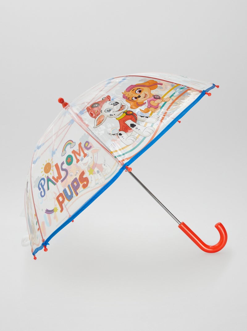 Parapluie transparent 'Pat' patrouille' bleu/orange - Kiabi