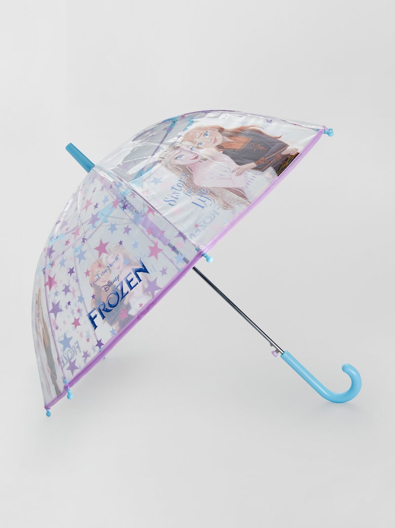 Parapluie transparent 'Reine des Neiges' transparent - Kiabi