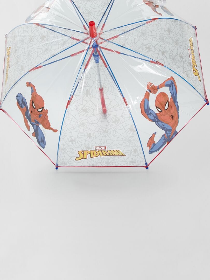 Parapluie transparent 'Spider-Man' rouge - Kiabi