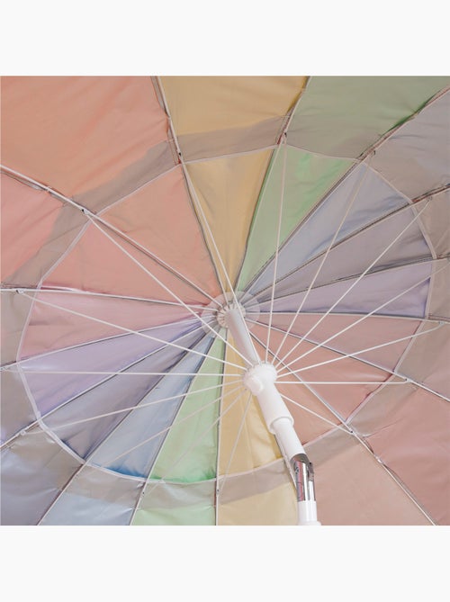 Parasol de plage 16 baleines 200 cm inclinable uv50 - Kiabi