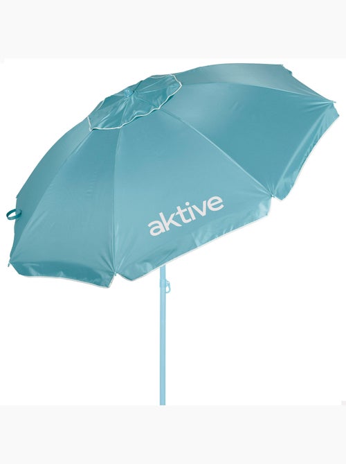 Parasol de plage inclinable avec protection uv50, diamètre 220 cm - Kiabi