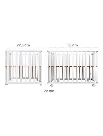 Parc bébé 75 x 100 + tapis imprimé ours indien 'Indibaer' ROBA