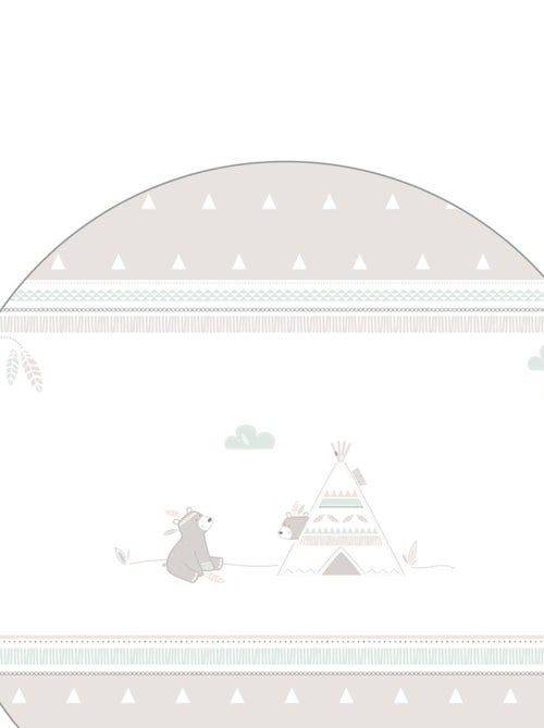 Parc bébé 75 x 100 + tapis imprimé ours indien 'indibaer' roba - Kiabi Parc bébé 75 x 100 + tapis imprimé ours indien 'indibaer' roba - Kiabi