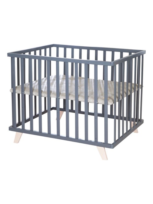 Parc bébé en bois avec tapis matelassé en cuir végan 'luxe' roba - Kiabi Parc bébé en bois avec tapis matelassé en cuir végan 'luxe' roba - Kiabi