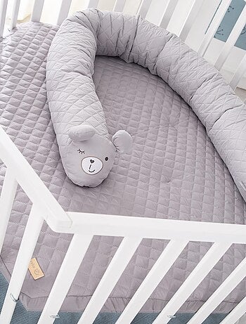 Parc bébé hexagonal en bois avec tapis déperlant et traversin 'roba style' roba
