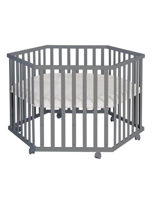 Parc bébé hexagonal + tapis déperlant en cuir végan luxe - roba 'luxe' - Kiabi Parc bébé hexagonal + tapis déperlant en cuir végan luxe - roba 'luxe' - Kiabi