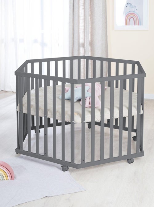 Parc bébé hexagonal + tapis déperlant en cuir végan luxe - roba 'luxe' - Kiabi Parc bébé hexagonal + tapis déperlant en cuir végan luxe - roba 'luxe' - Kiabi