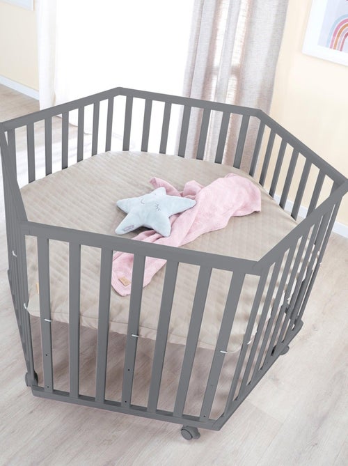 Parc bébé hexagonal + tapis déperlant en cuir végan luxe - roba 'luxe' - Kiabi Parc bébé hexagonal + tapis déperlant en cuir végan luxe - roba 'luxe' - Kiabi