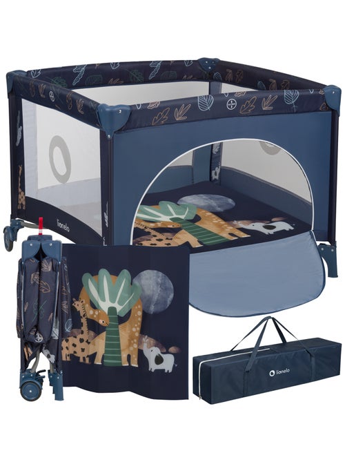 Parc Bébé LIONELO Bonnie - 100x96 cm - Matelas confortable - Roulettes - Sac de transport - Kiabi Parc Bébé LIONELO Bonnie - 100x96 cm - Matelas confortable - Roulettes - Sac de transport - Kiabi
