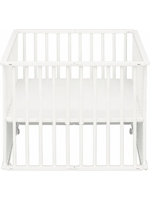 Parc bébé pliant 75x100cm avec roulettes et fond réglable - babyprice - Kiabi