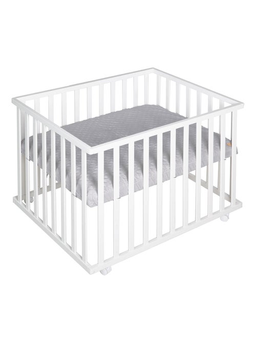 Parc bébé rectangulaire en bois avec tapis déperlant 'roba style roba' - Kiabi Parc bébé rectangulaire en bois avec tapis déperlant 'roba style roba' - Kiabi