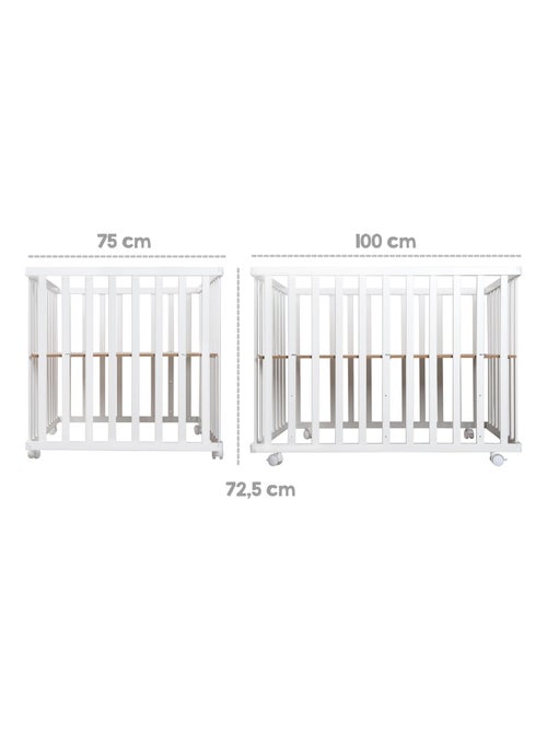 Parc bébé rectangulaire en bois avec tapis déperlant 'roba style roba' - Kiabi Parc bébé rectangulaire en bois avec tapis déperlant 'roba style roba' - Kiabi